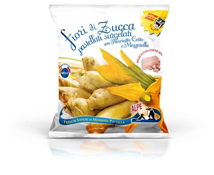 FIORE ZUCCA PROSCIUTTO/MOZZARELLA ALPE KG 1,5x4