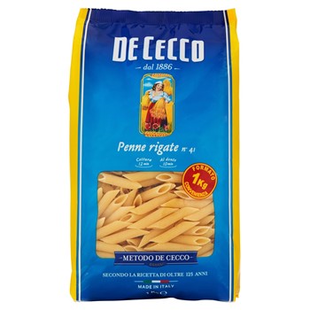 PASTA PENNE RIGATA KG1x12 DE CECCO