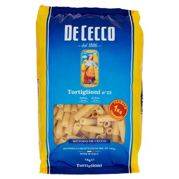 PASTA TORTIGLIONI KG1x12 DE CECCO