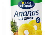 ANANAS SCIROPPO 10 FETTE IN LATTA 565GRX12 O SOLE E NAPULE